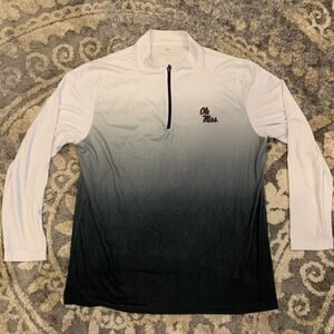 Ole‎ Miss Rebels NCAA x Colosseum 1/4 Zip Pullover Sweatshirt Men’s Size XXL